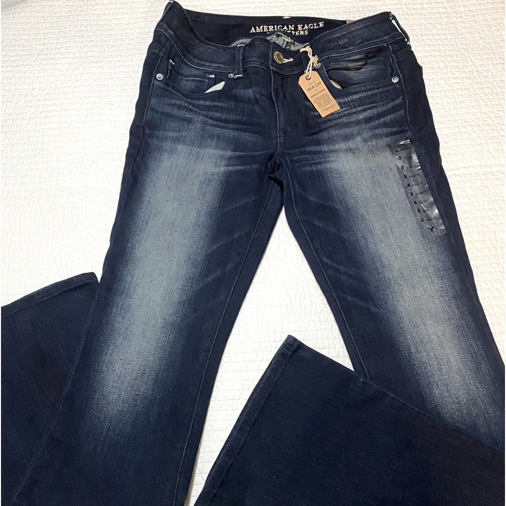 AMERICAN EAGLE JEANS SZ 8 SUPER STRETCH NEW WITH TAGS